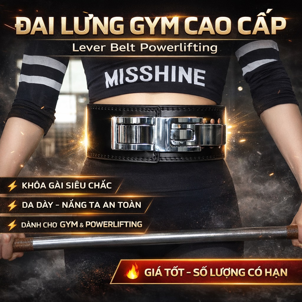 Đai lever belst khóa cài cao cấp nam nữ VL011