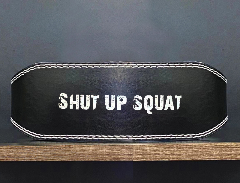 Đai lưng gym da PU SHUT UP SQUAT YP001