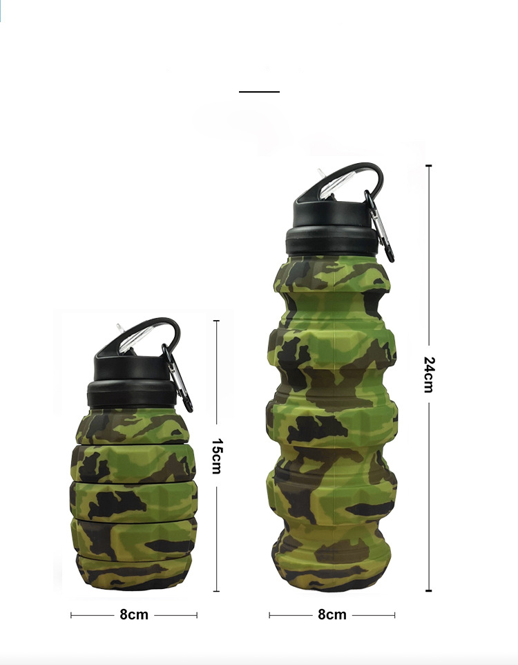 Bình nước Silicon hình quả mìn dung tích 600ml