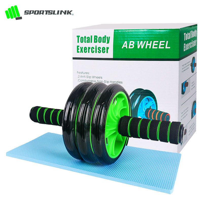 Con lăn tập bụng 3 bánh ab wheel cao cấp