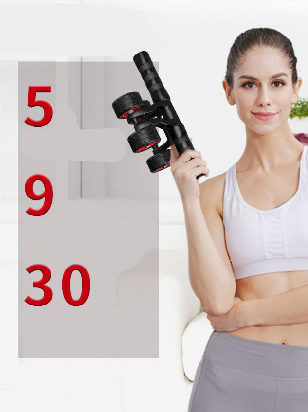 Con lăn tập bụng 4 bánh