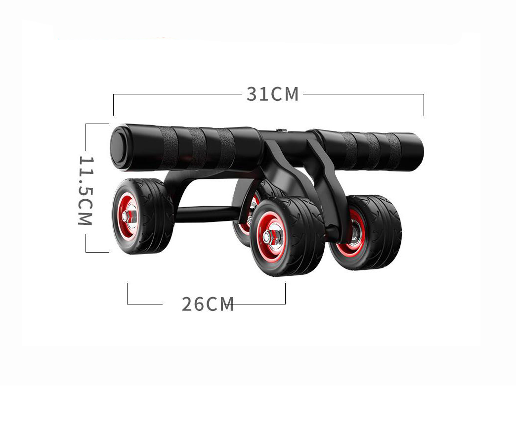 Con lăn tập bụng 4 bánh
