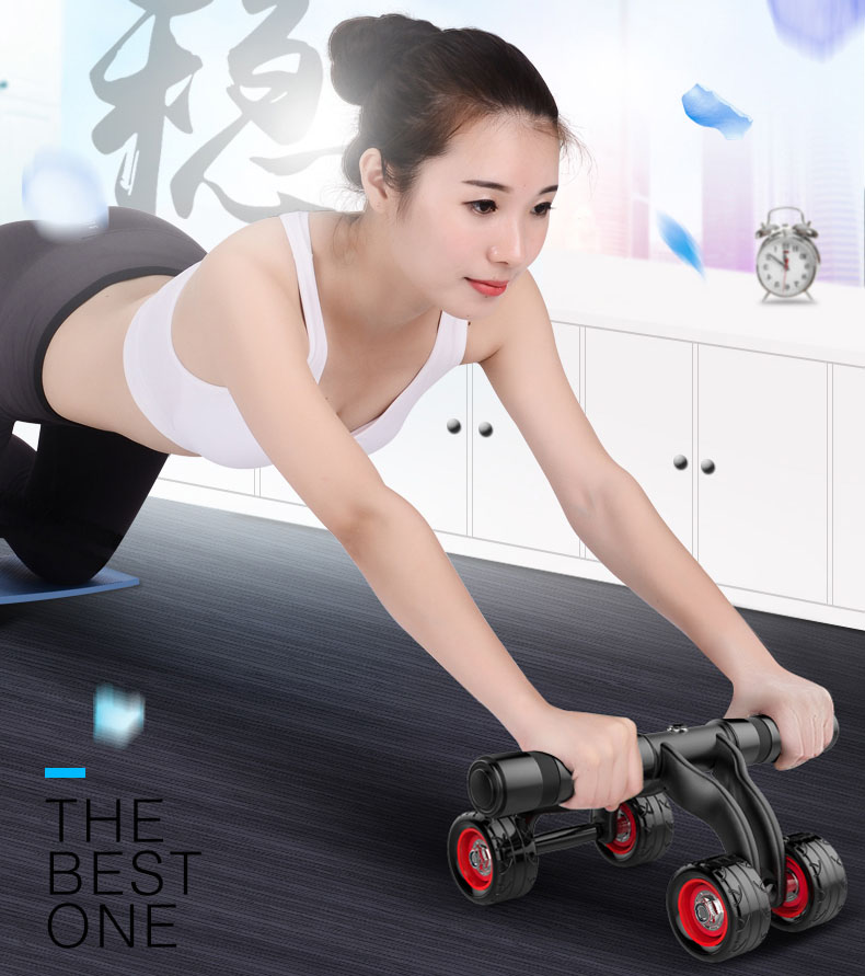 Con lăn tập bụng 4 bánh toàn thời gian