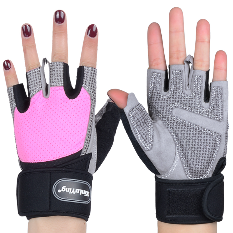 Găng tay gym nữ XINLU YING có quấn cổ tay cao cấp