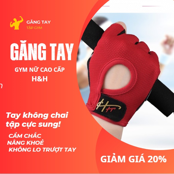 Găng tay gym nữ H&H cao cấp 