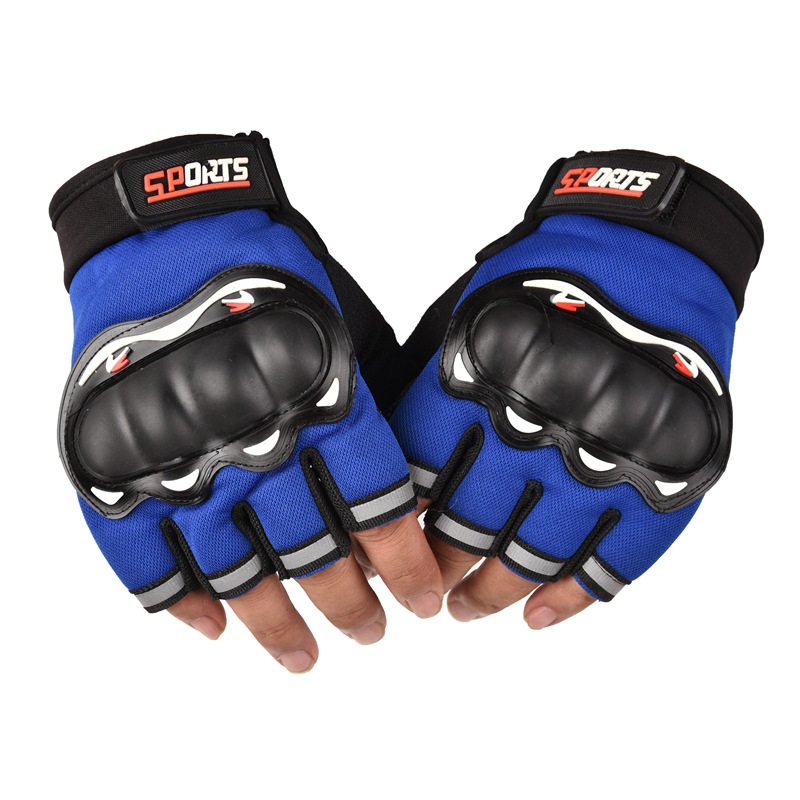 Găng tay sport hawk cụt ngón có gù nhựa bảo vệ