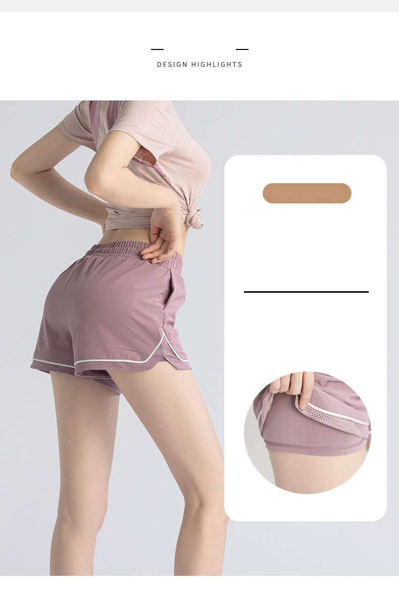 Short nữ 2 lớp gym yoga thể thao YJDKSW01