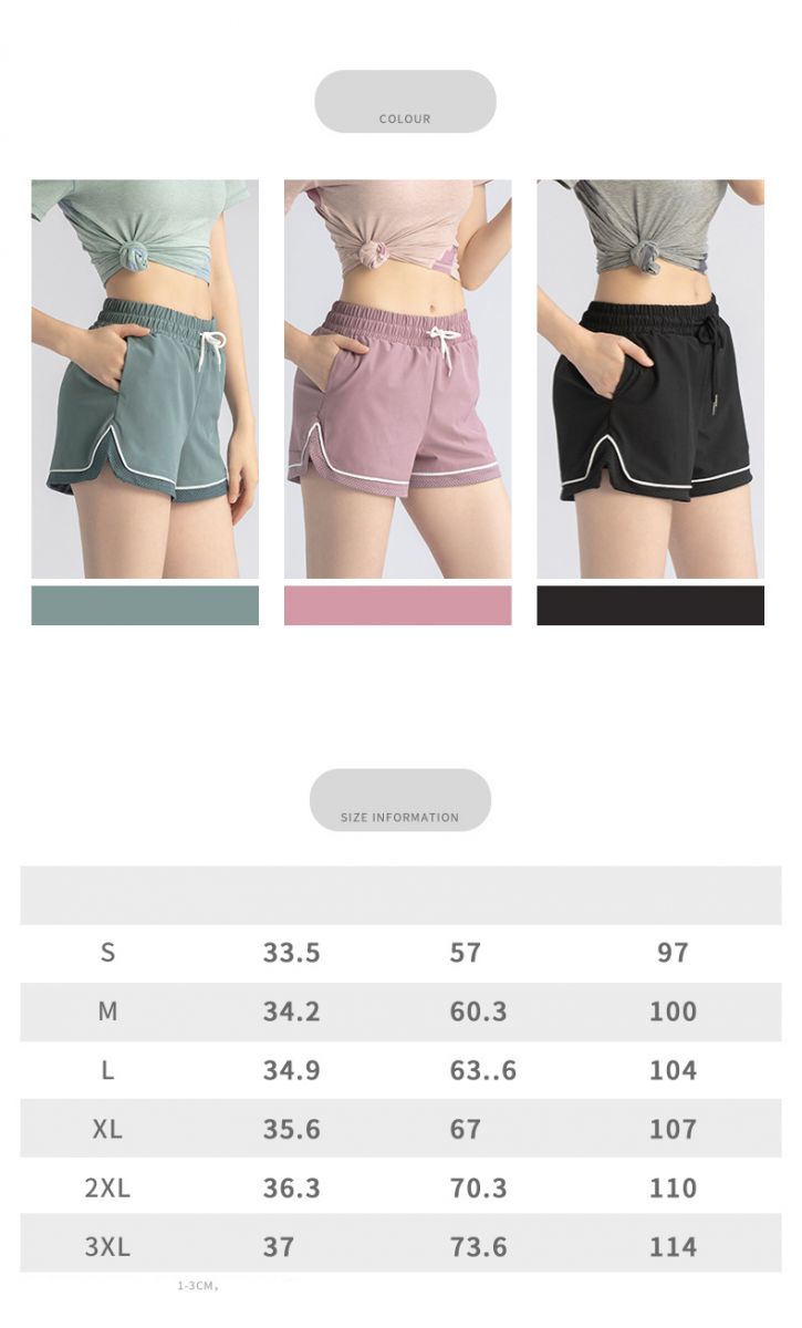 Short nữ 2 lớp gym yoga thể thao YJDKSW01