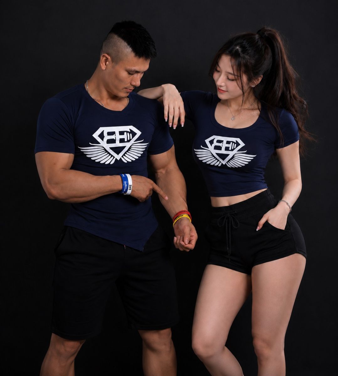 Cộc tay nam vạt chéo Body Engineers