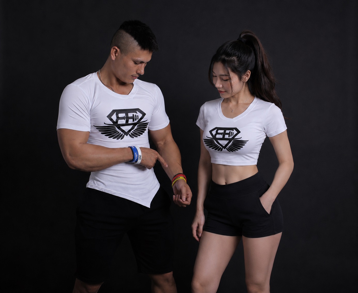 Cộc tay nam vạt chéo Body Engineers