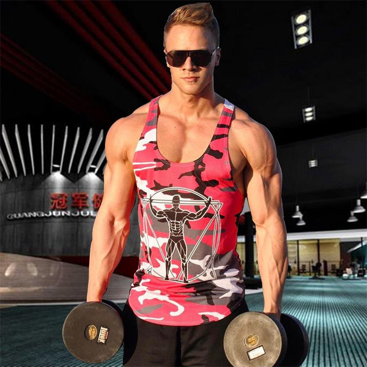 Ba lỗ gym nam Bodyfit in hình body cotton thun lạnh co giãn 4 chiều