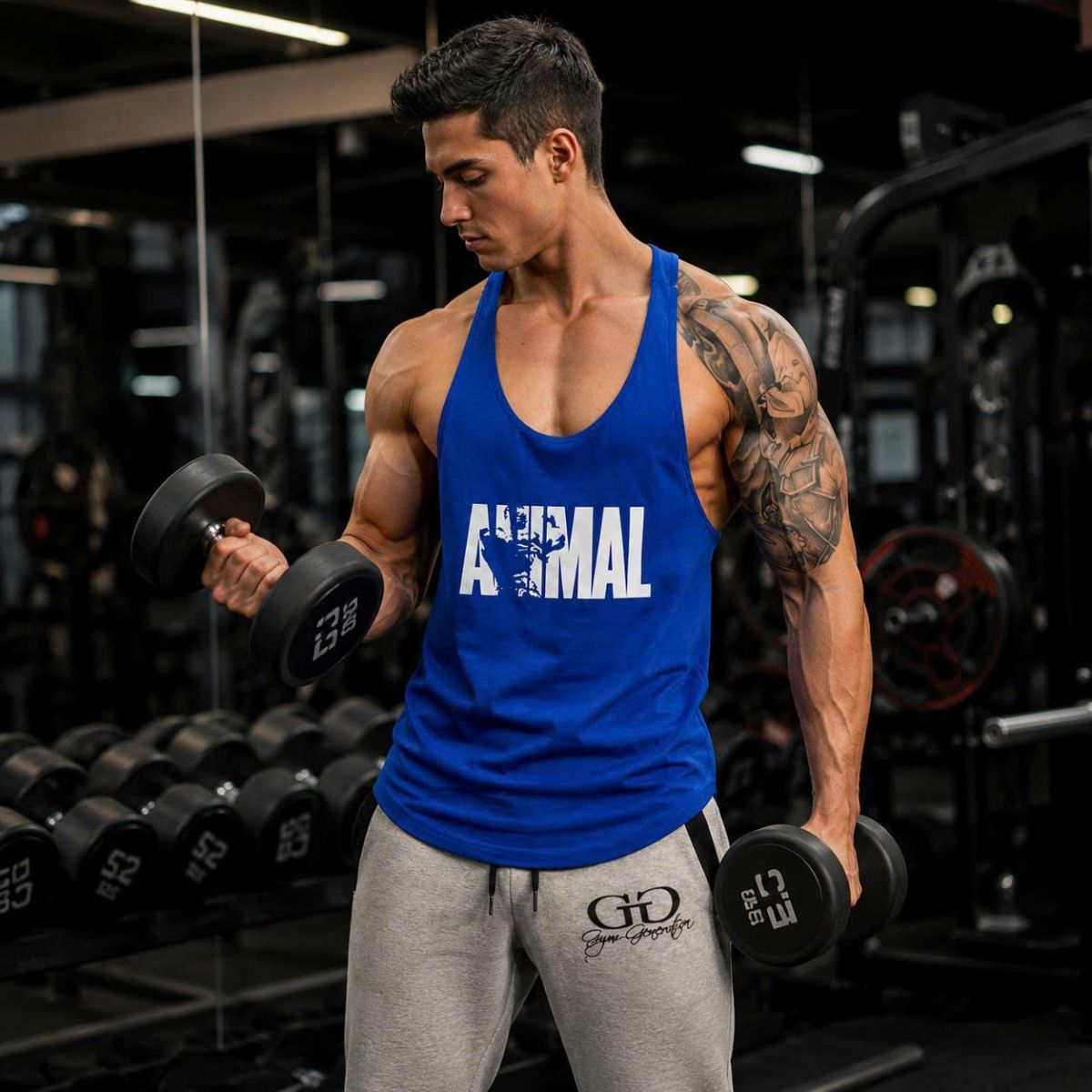 Ba lỗ gym nam Amimal