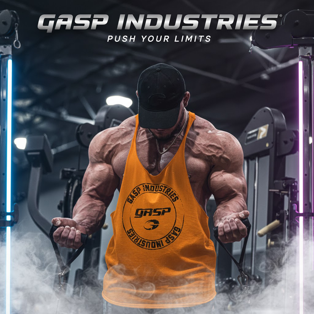 Ba lỗ tập gym nam dây nhỏ không viền GASP 