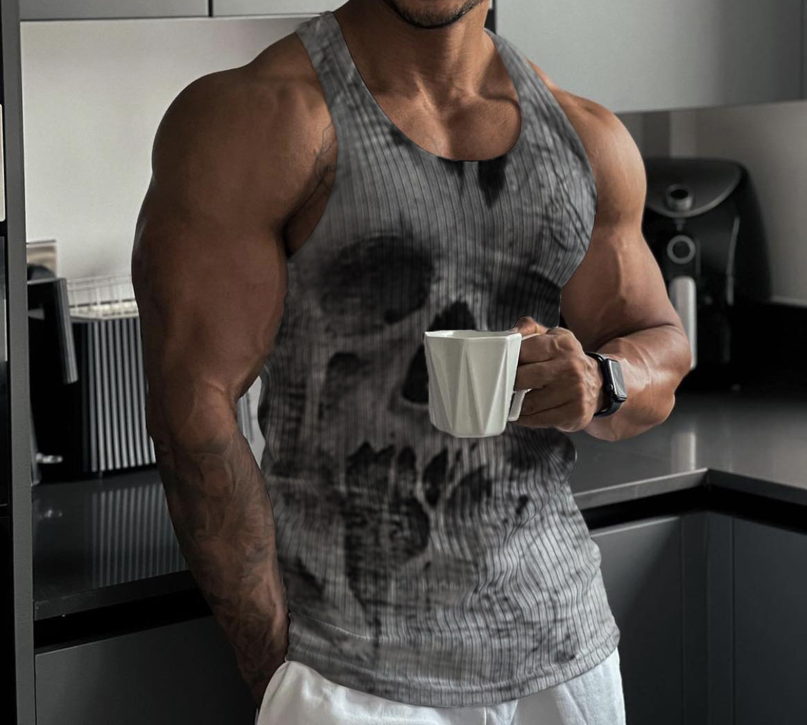 Ba lỗ tăm gym nam usa, hi, đầu nâu