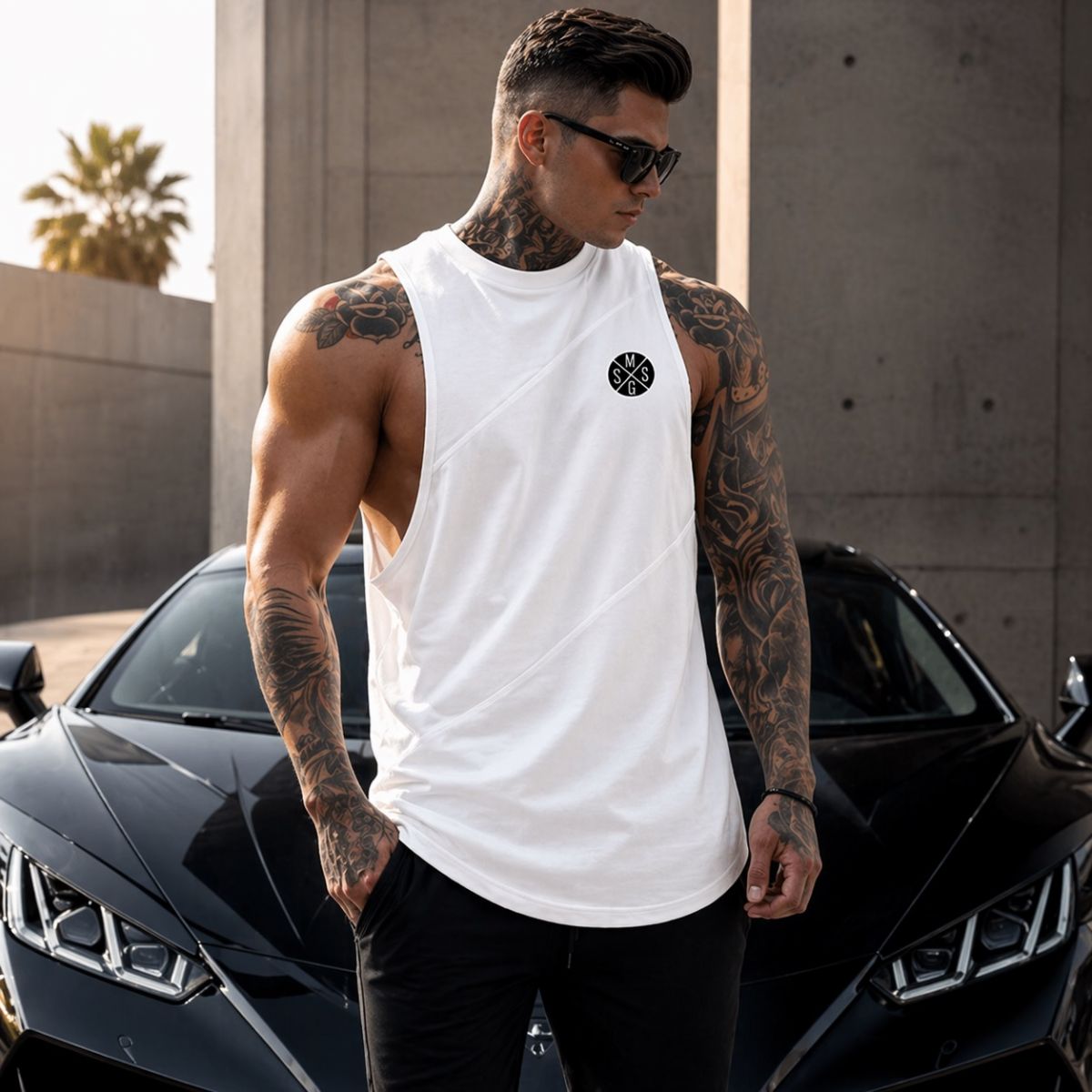 Tanktops gym nam 6 mảnh MSSG