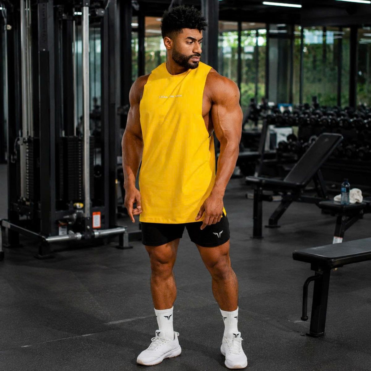 Tanktops gym nam LEAD THE PACK-BX70 nhập