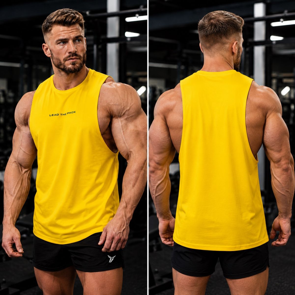 Tanktops gym nam LEAD THE PACK-BX70 nhập