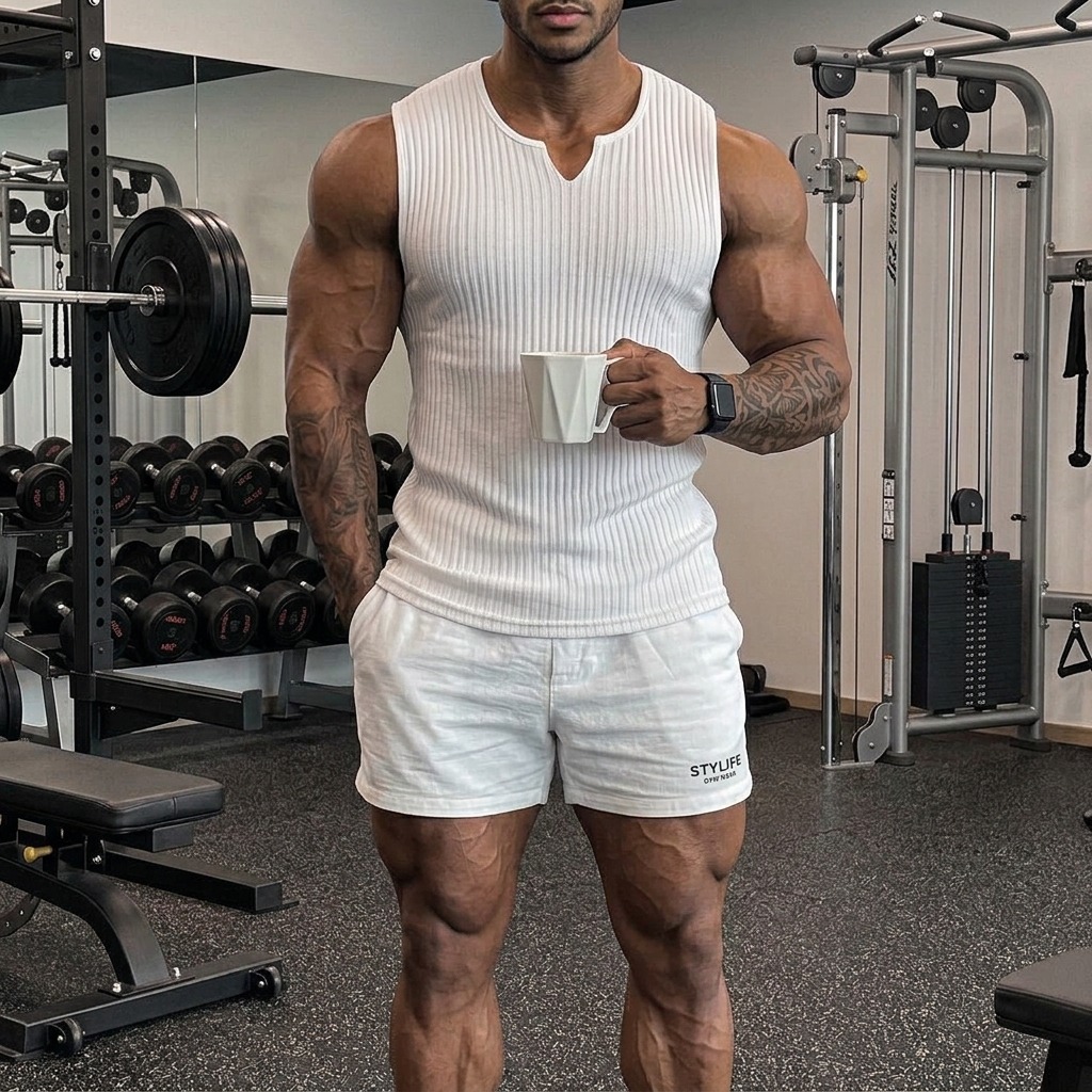 Tanktops tăm gym nam cổ v cao cấp