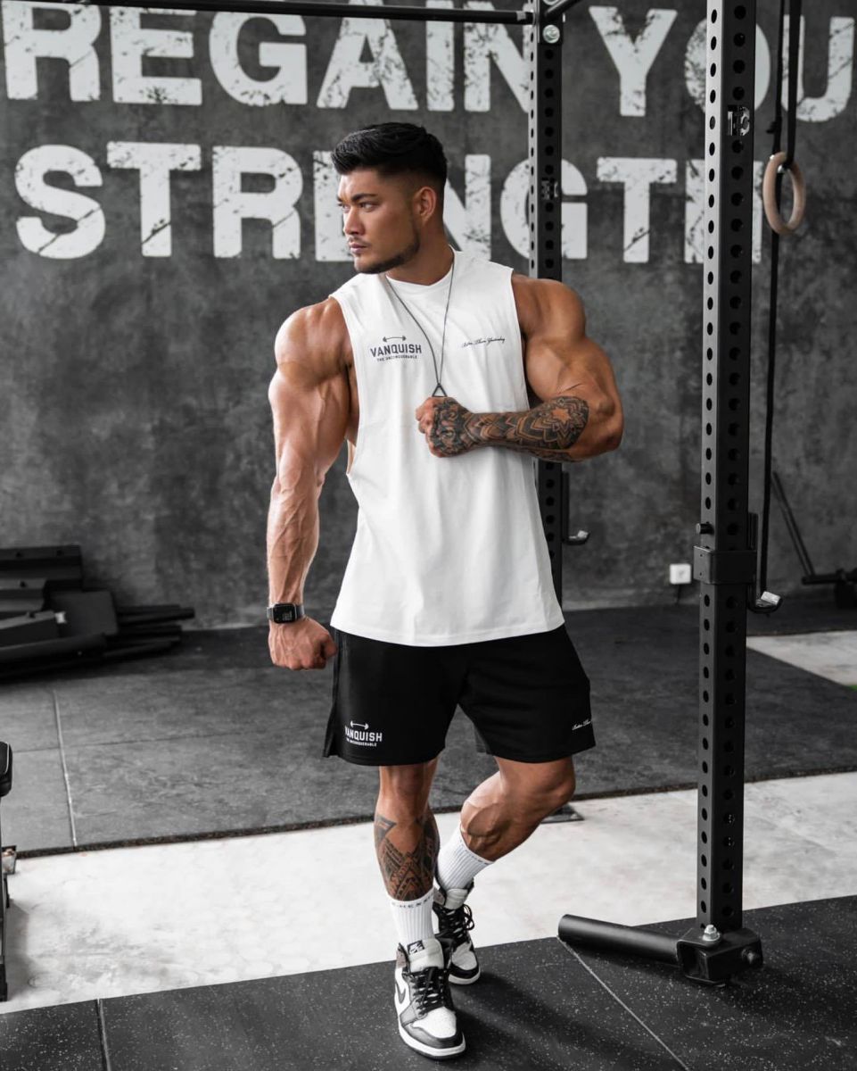 Tanktops gym nam Vanquish Fitness The Unconquerable