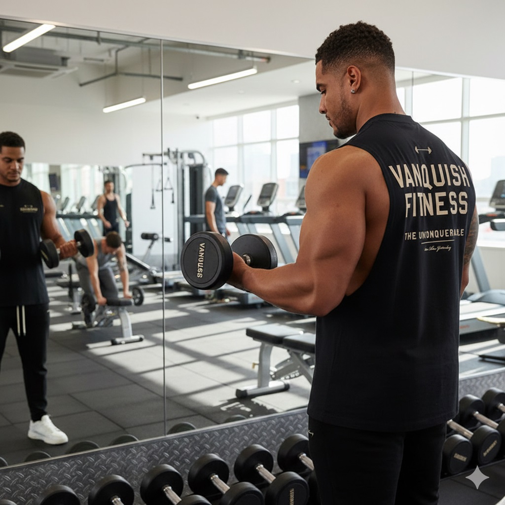 Tanktops gym nam Vanquish Fitness The Unconquerable