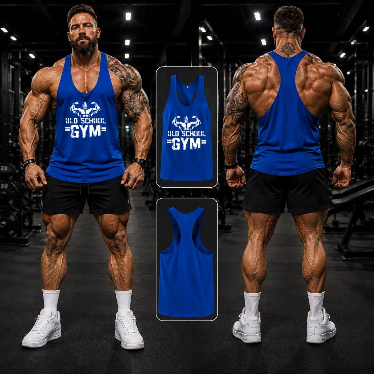 Ba lỗ gym nam Old School Gym
