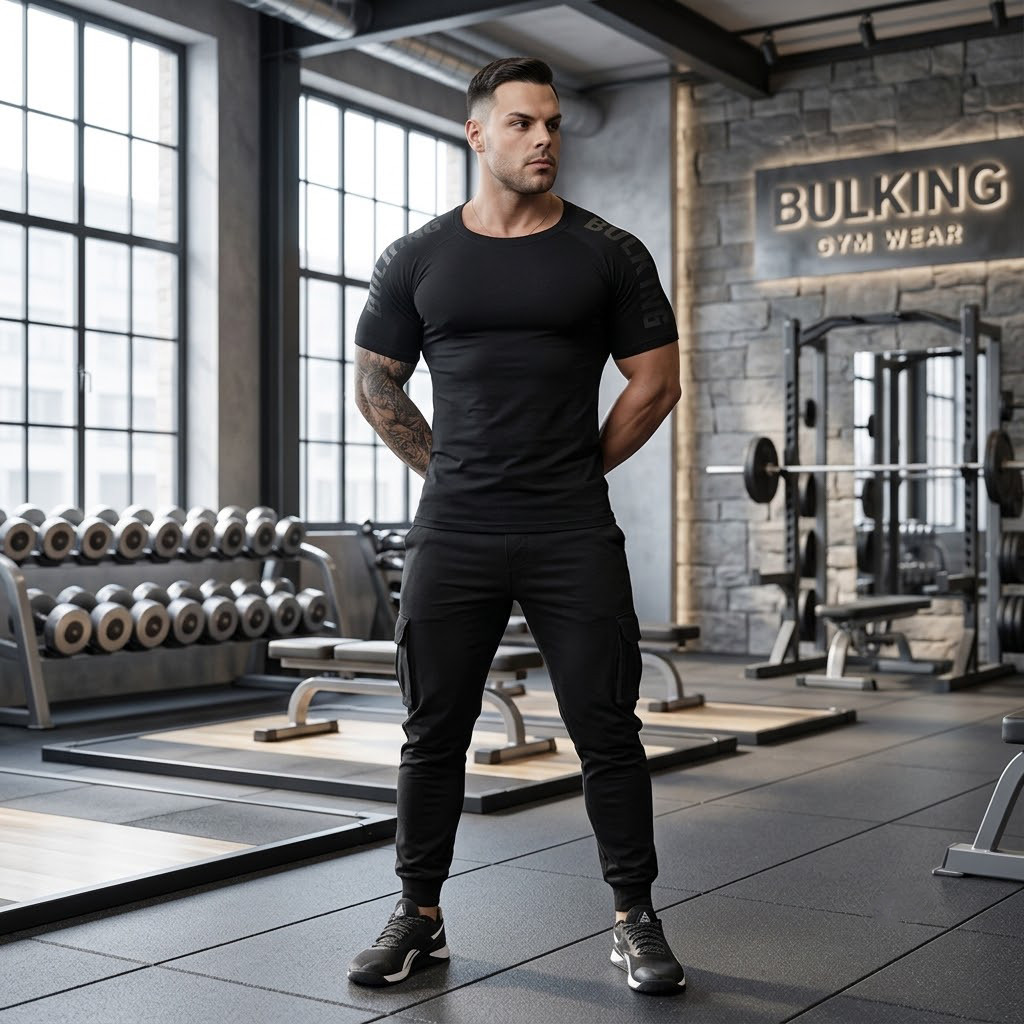 Áo cộc tay gym nam Bulking