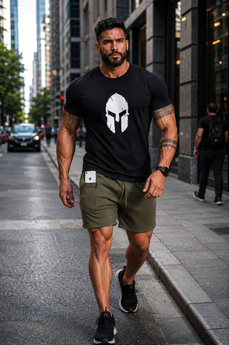Cộc tay gym nam Spartafit