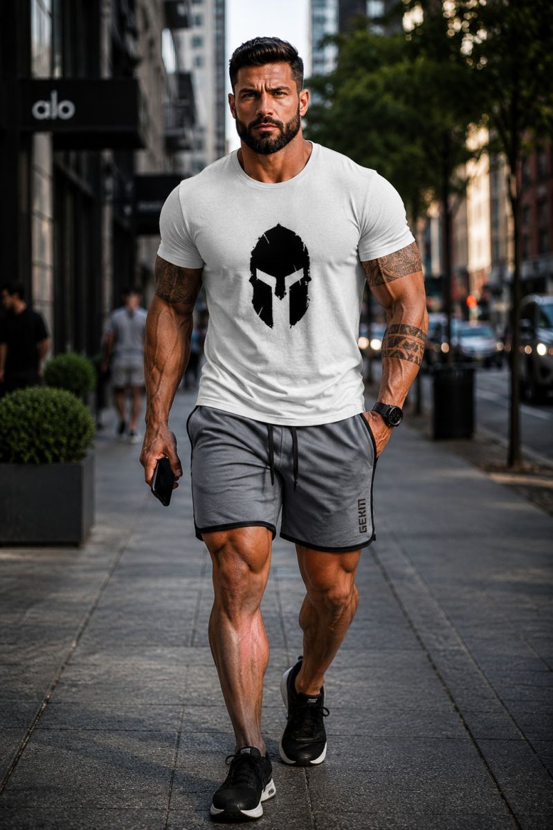 Cộc tay gym nam Spartafit
