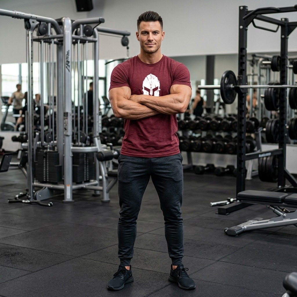 Cộc tay gym nam Spartafit