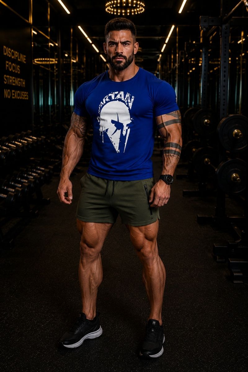 Cộc tay gym nam Spartan