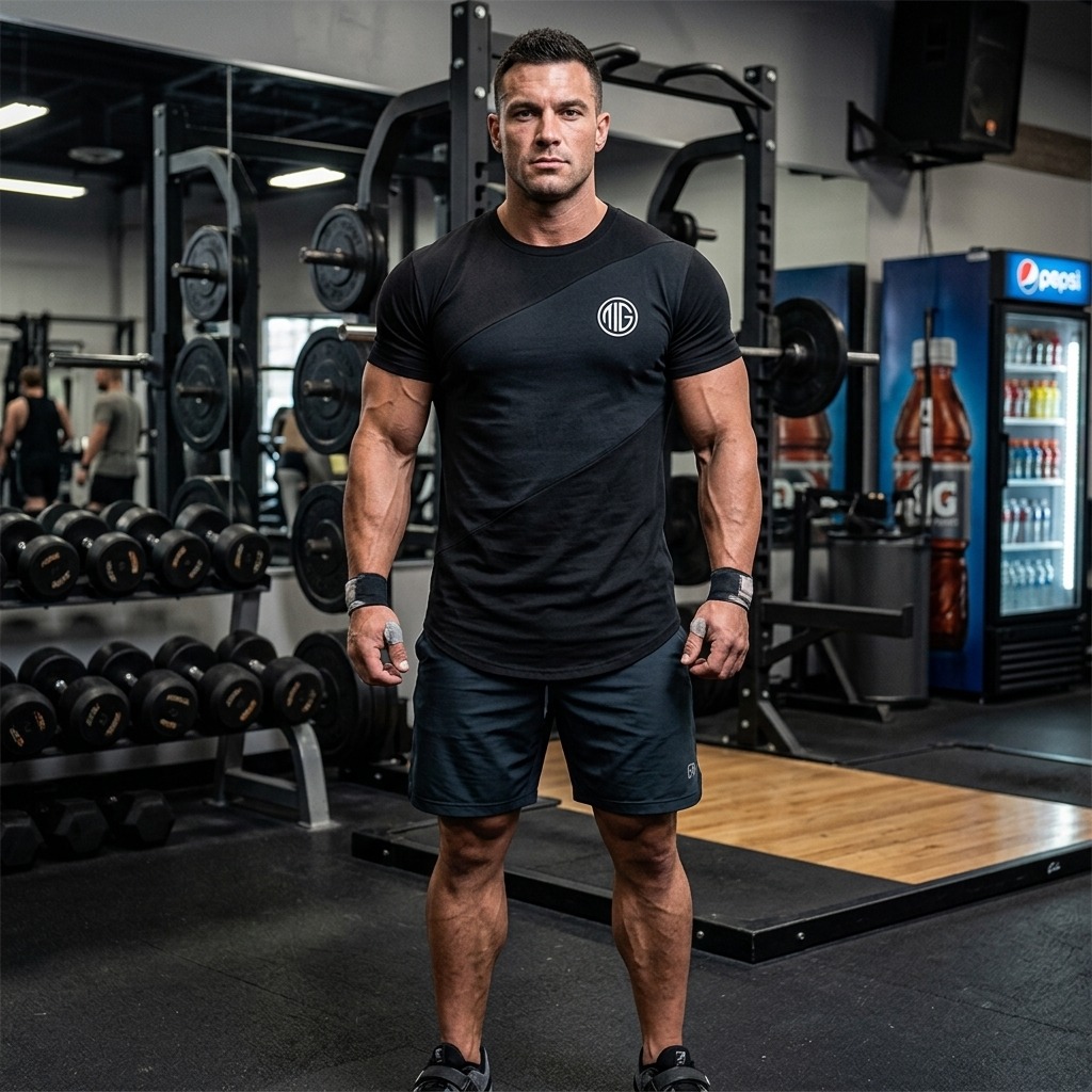 Cộc tay gym nam 6 mảnh One athletics