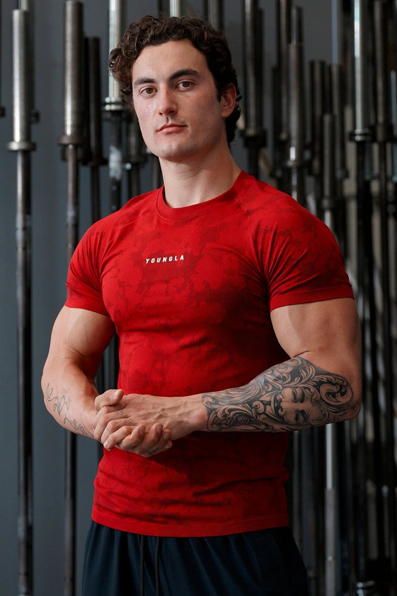 Cộc tay gym nam YOUNGLA 2