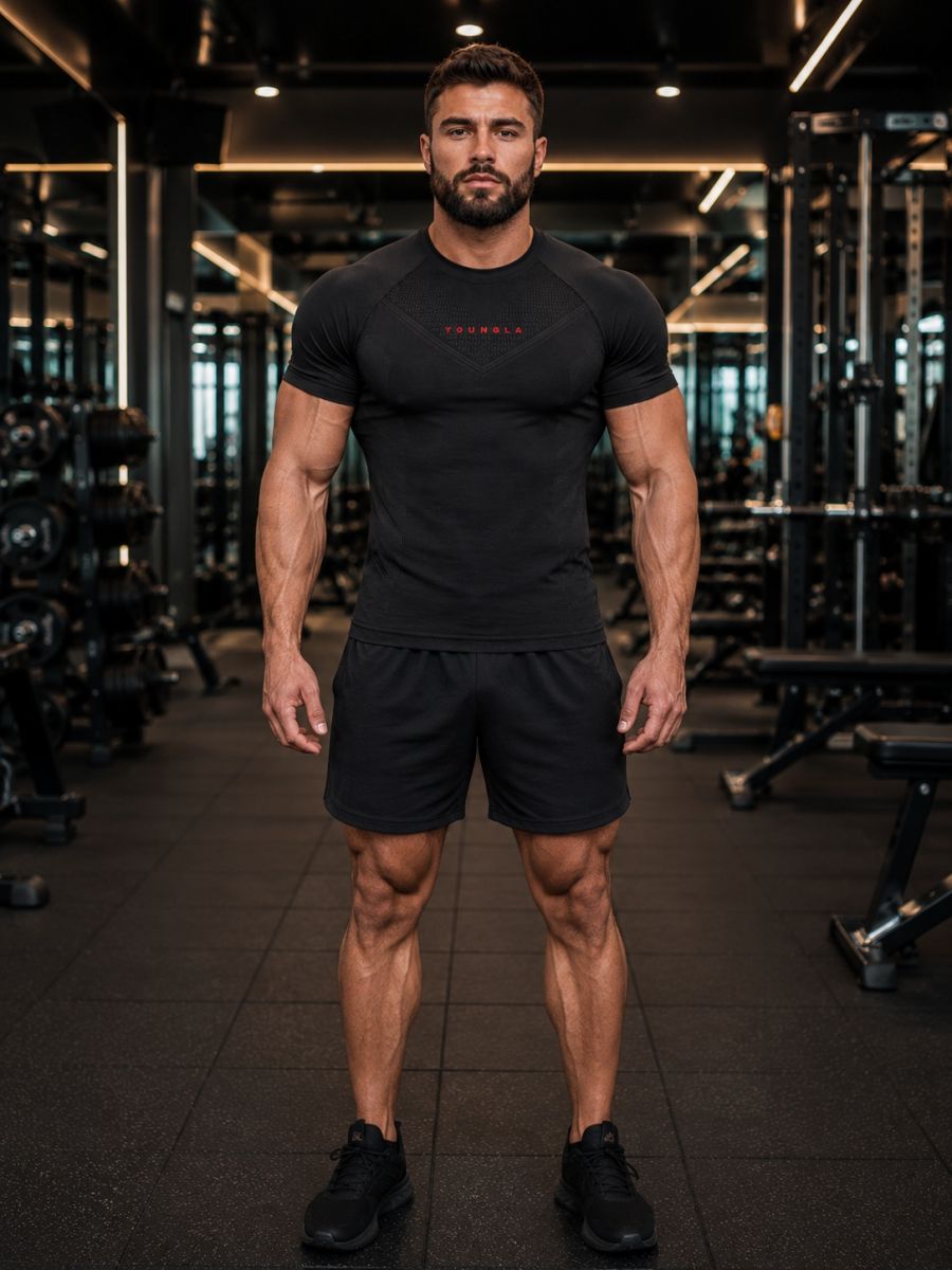 Cộc tay gym nam YOUNGLA Pro