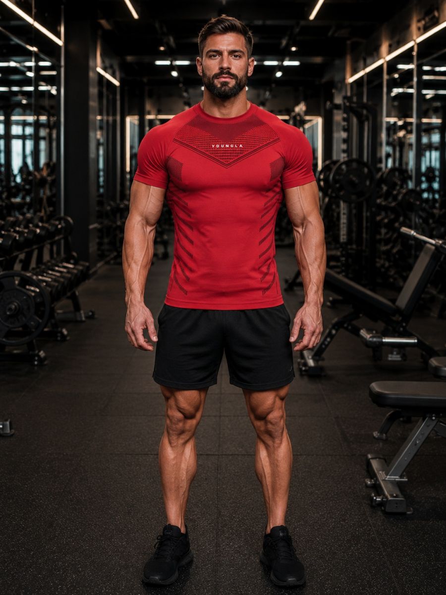 Cộc tay gym nam YOUNGLA Pro
