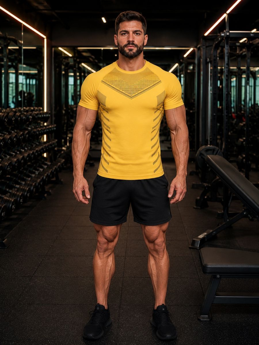 Cộc tay gym nam YOUNGLA Pro