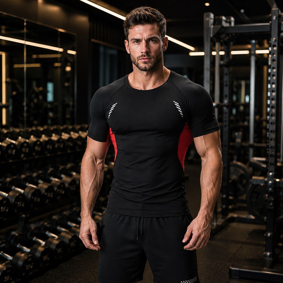 Cộc tay gym nam body G-Oufit MY17811