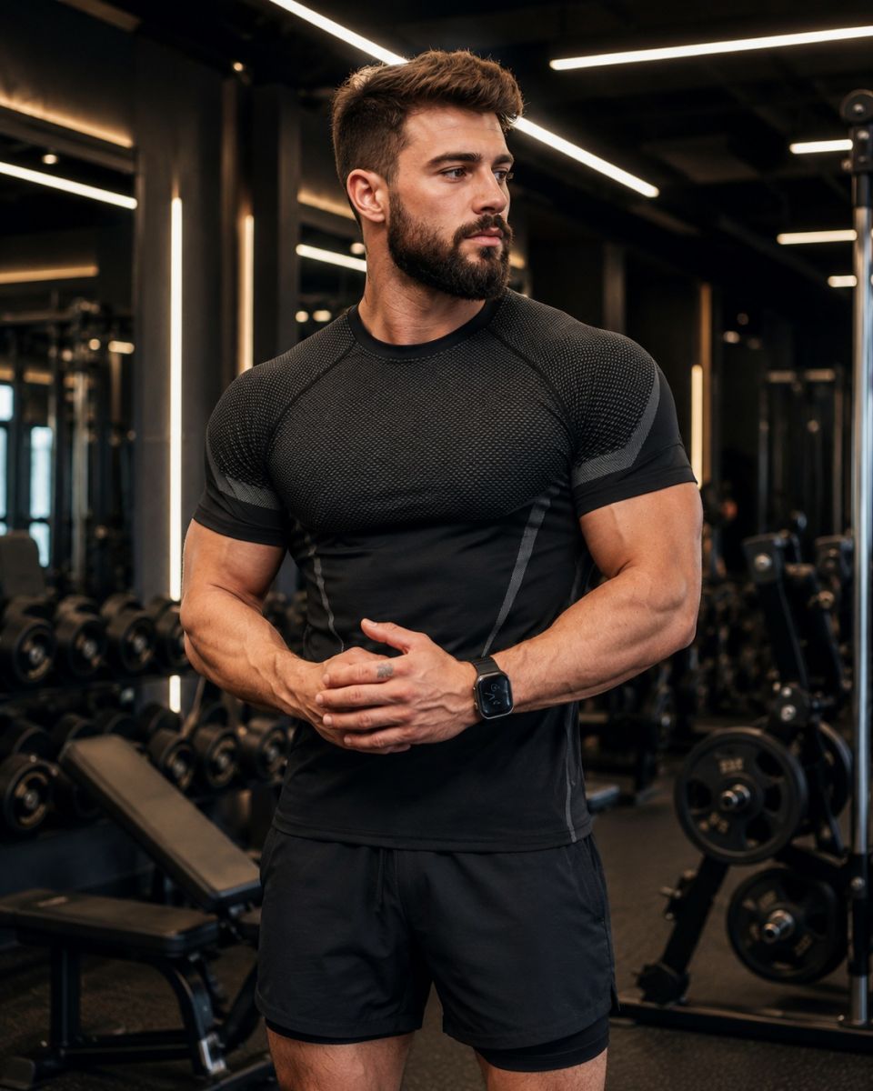 Cộc tay nam body Sharkgym pro
