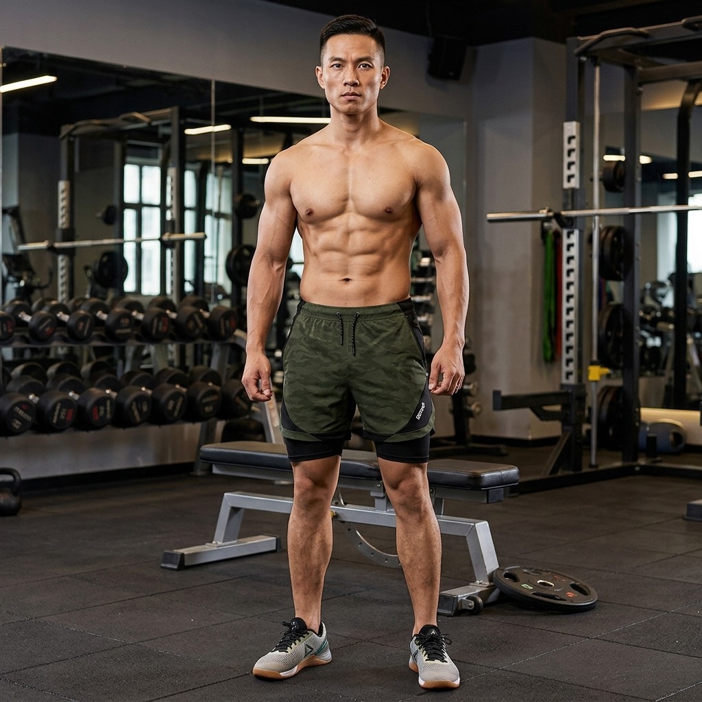 Quần Short nam MEYIN 2 Lớp