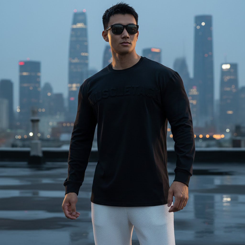 Áo dài tay thu đông nam cao cấp MUSCLETACK