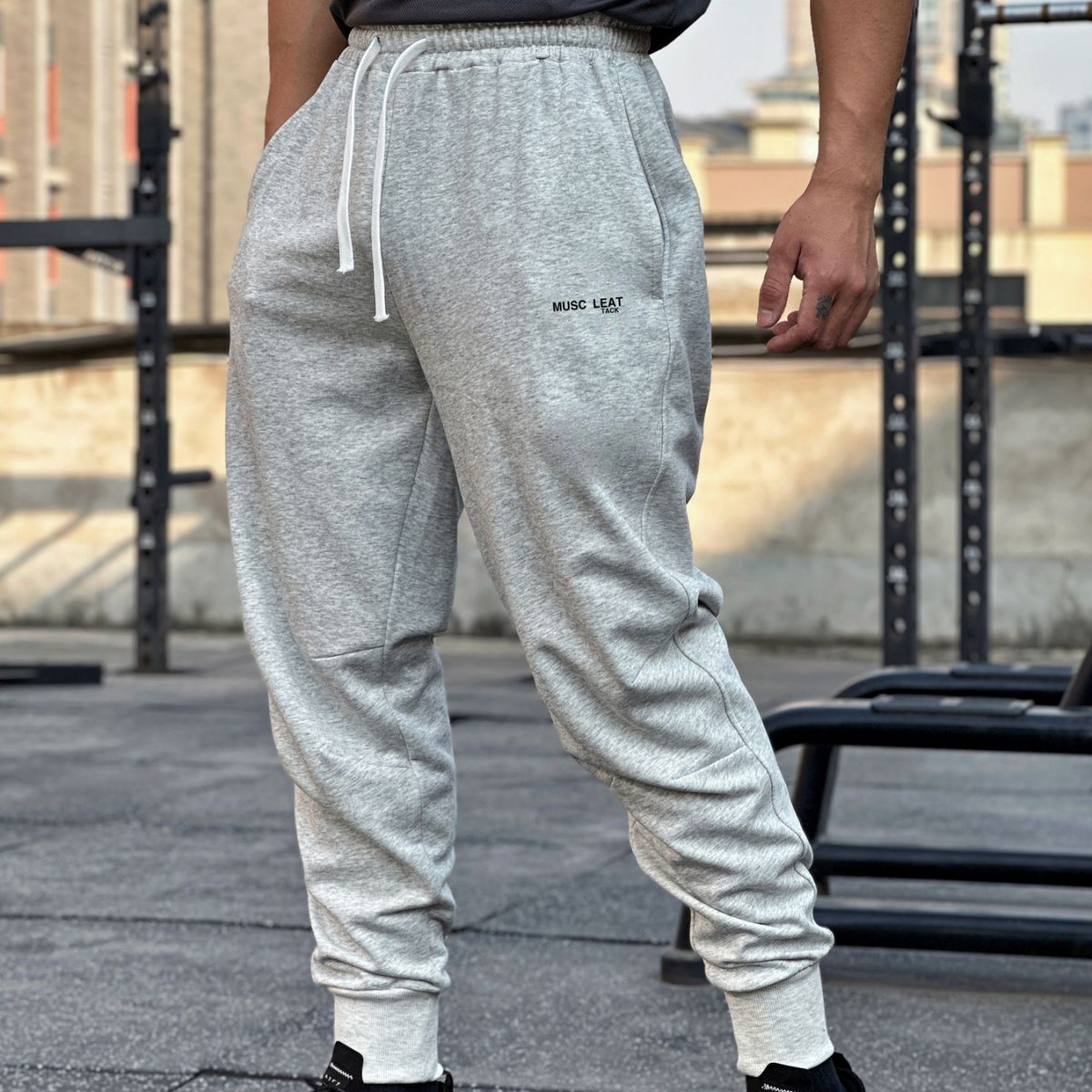 Quần dài gym nam ( Quần jogger) MUSC LEAT cao cấp