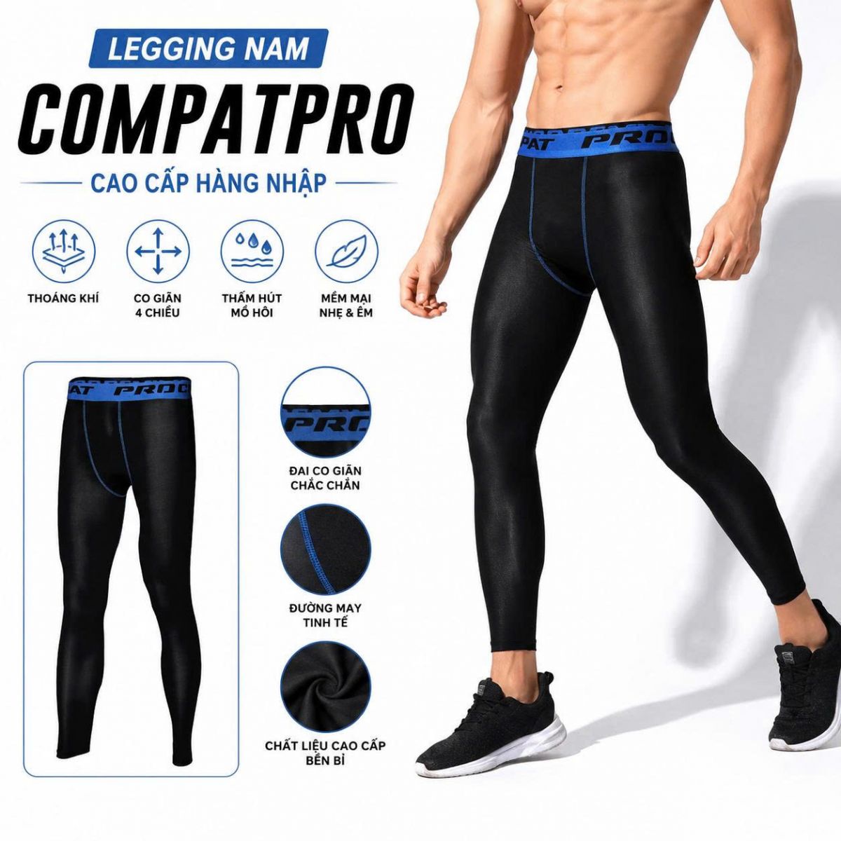 Quần legging nam Compat Pro 