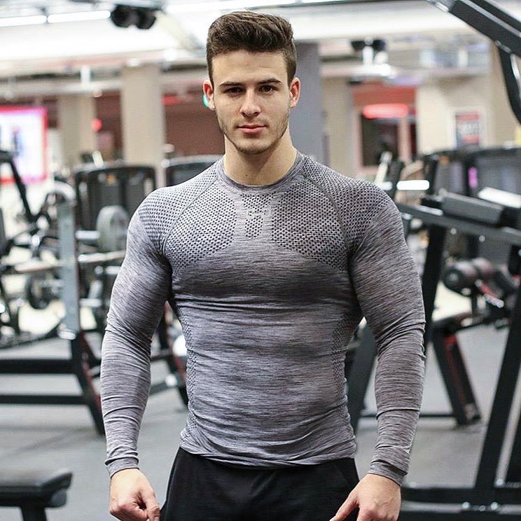 Áo dài tay gym nam thu đông Gymjunky