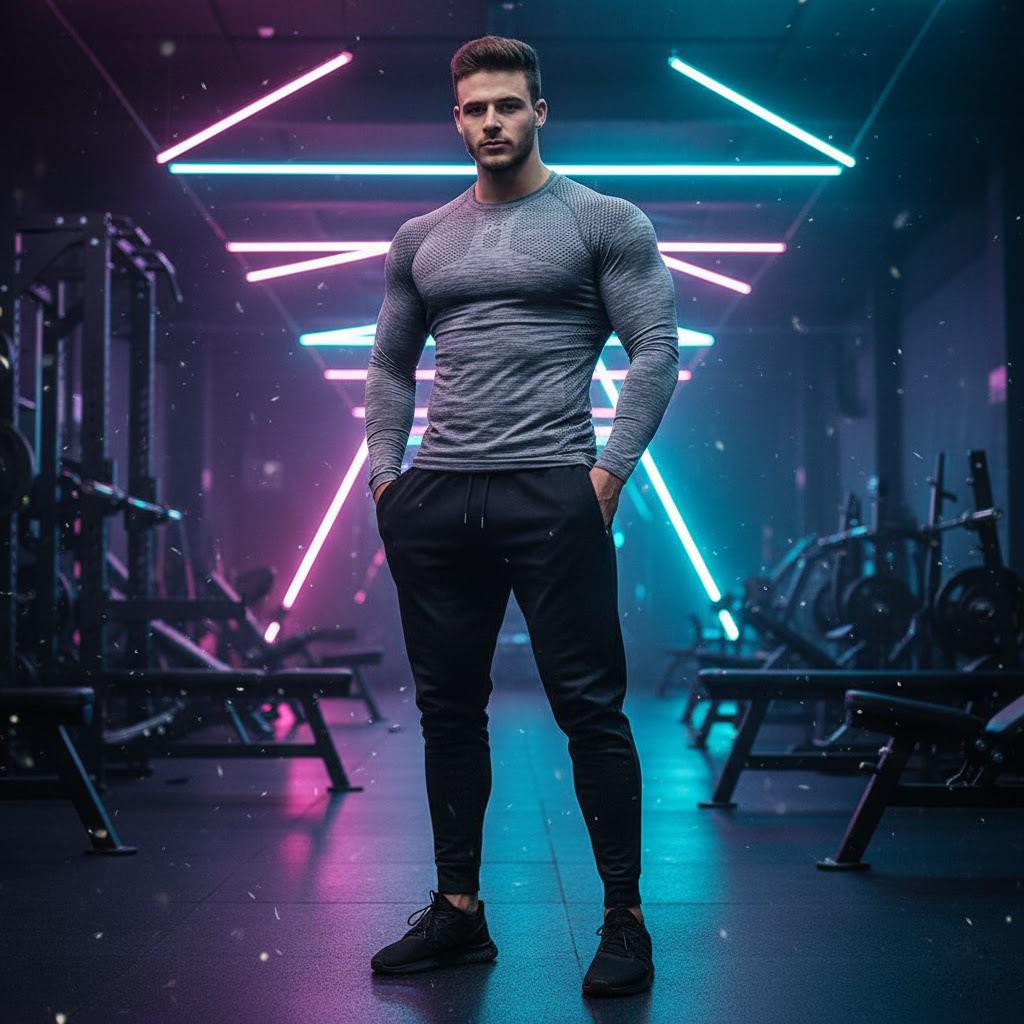 Áo dài tay gym nam thu đông Gymjunky