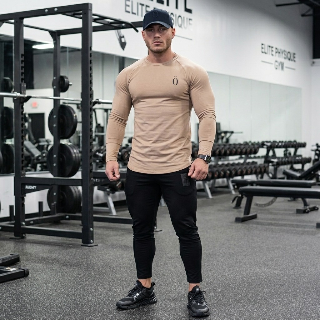 Áo dài tay thu đông nam Olympia