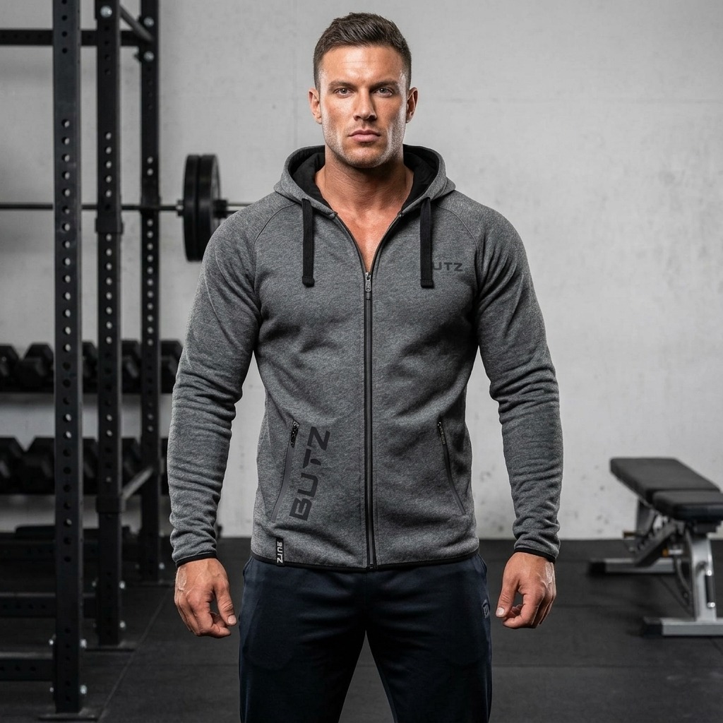 Áo khoác gym nam thu đông nhập BUTZ