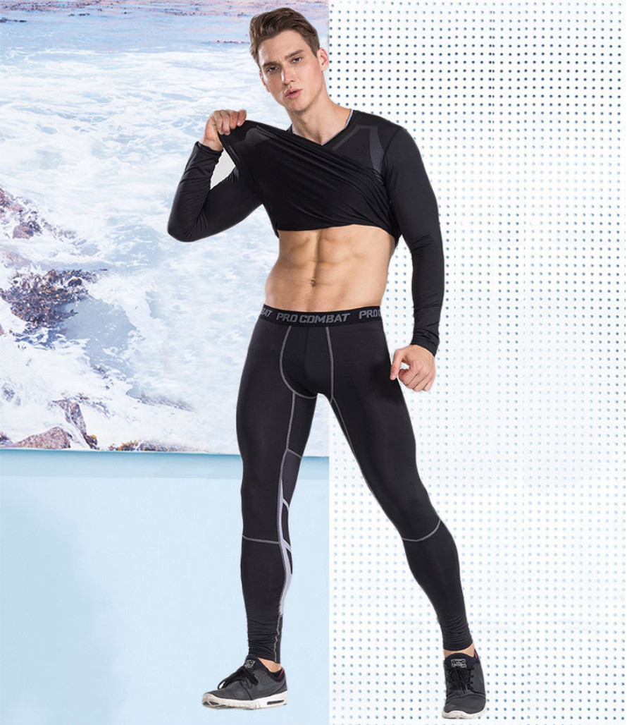 Fullset legging nam cao cấp họa tiết nhẹ sang trọng