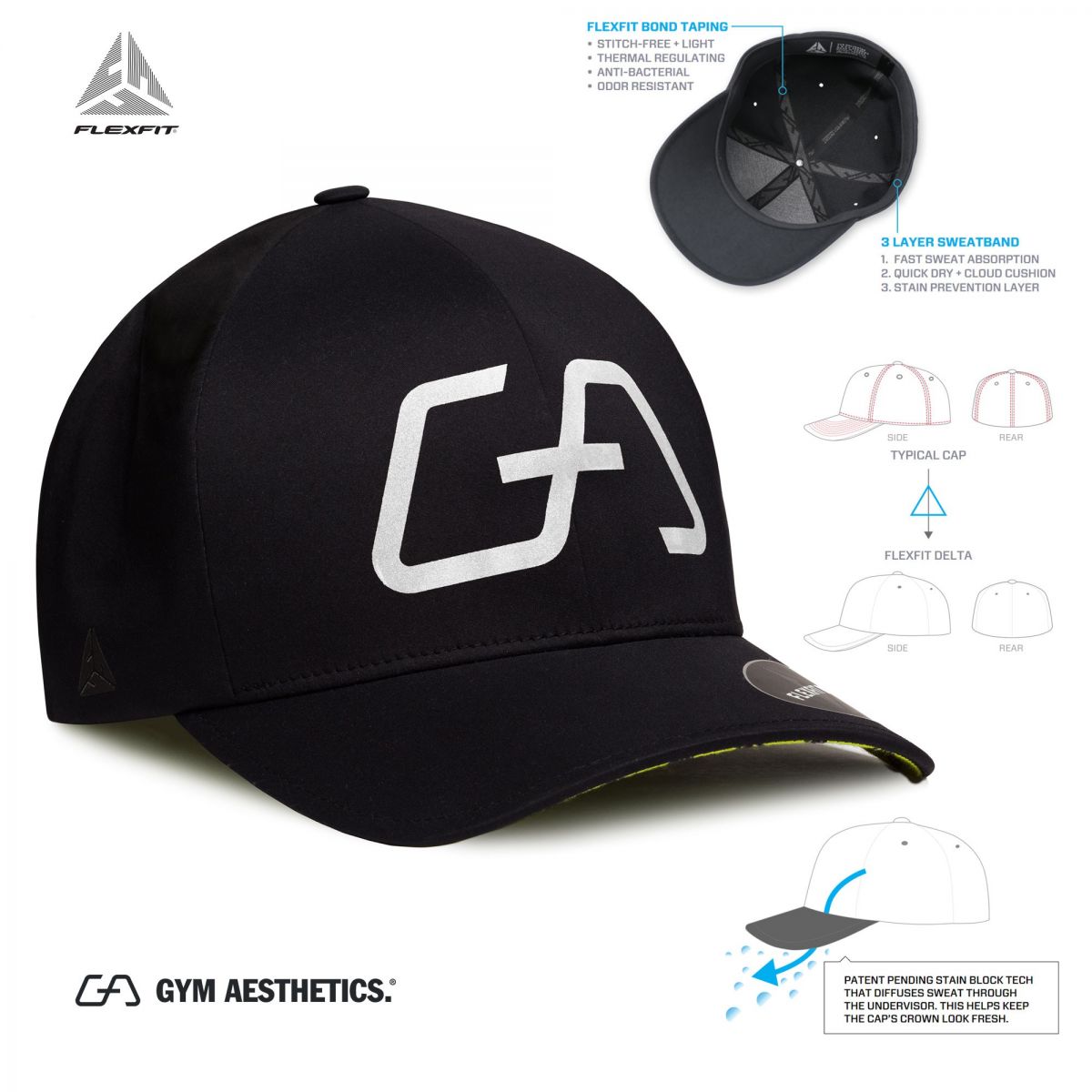 Mũ Snapback Gym Athletics 
