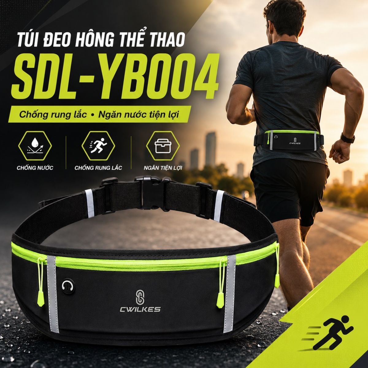 Túi đeo hông thể thao chạy bộ SDL-YB004