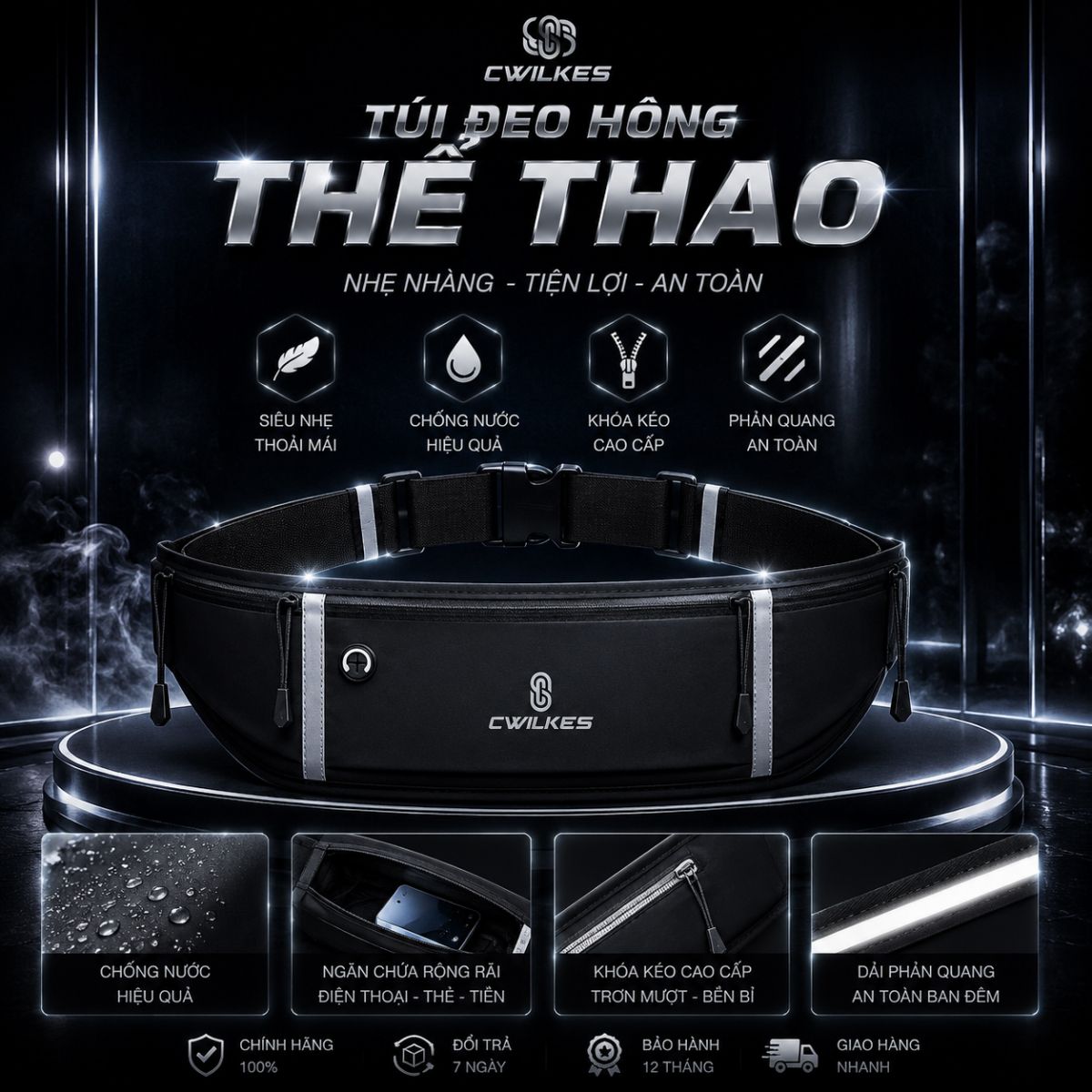 Túi đeo hông thể thao chạy bộ SDL-YB004