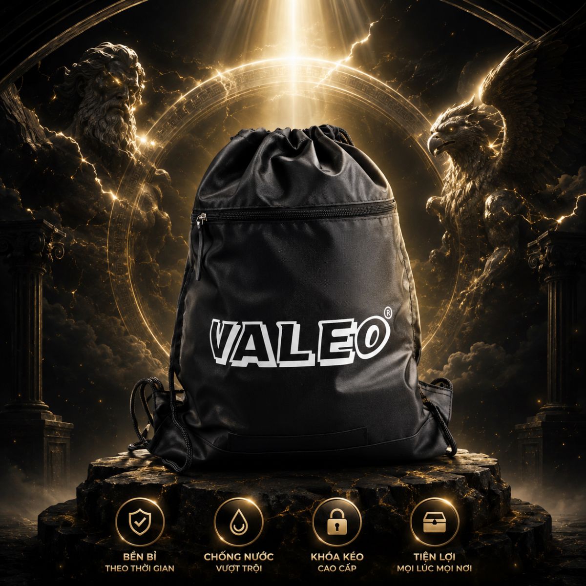 Túi dây rút Ba lô dây rút cao cấp Valeo VB01